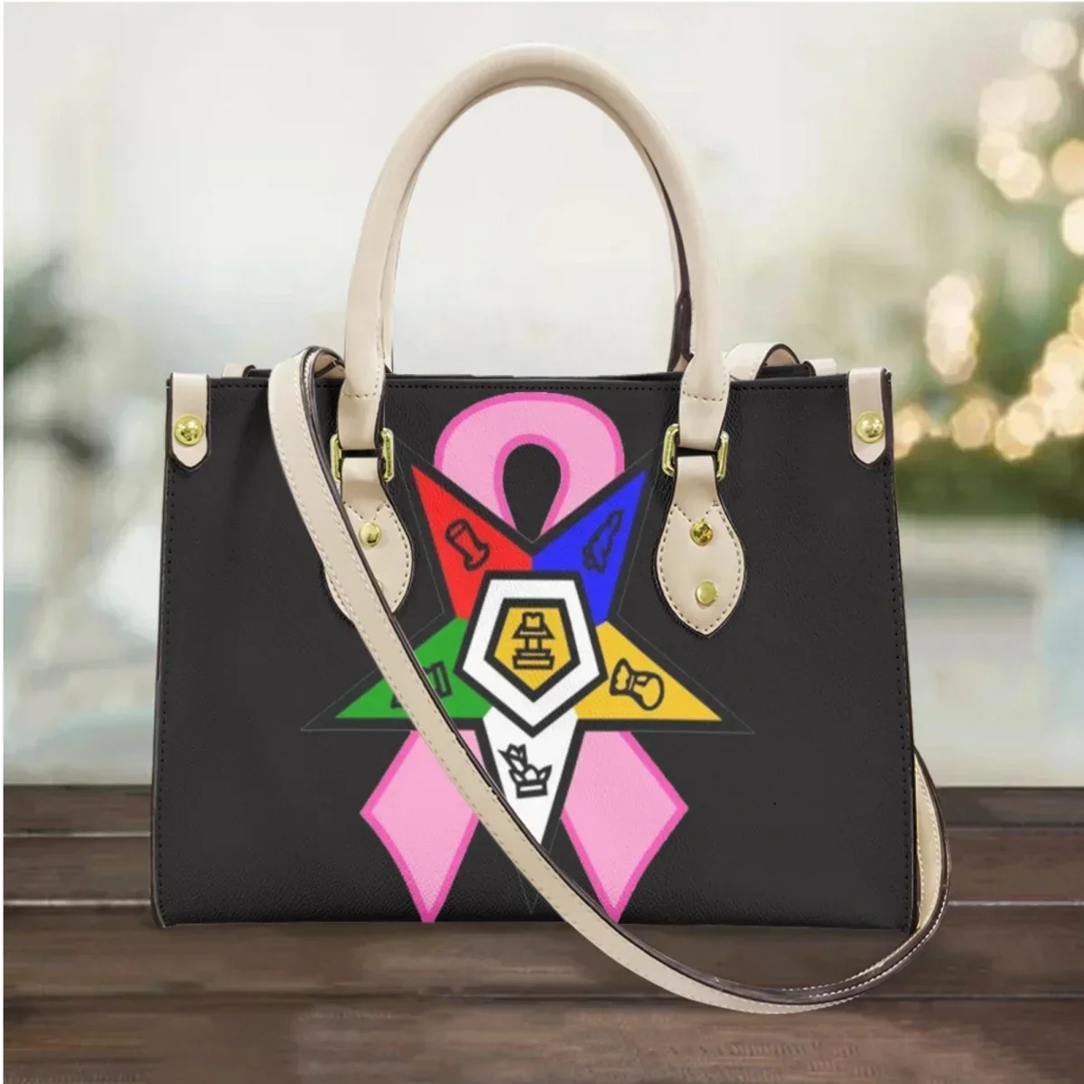 

Handbags Female OES Sistars Order Of Eastern Classic Trendy Travel Totes Gift Bolsas Portable Casual Storage Cross Body Bag 2024