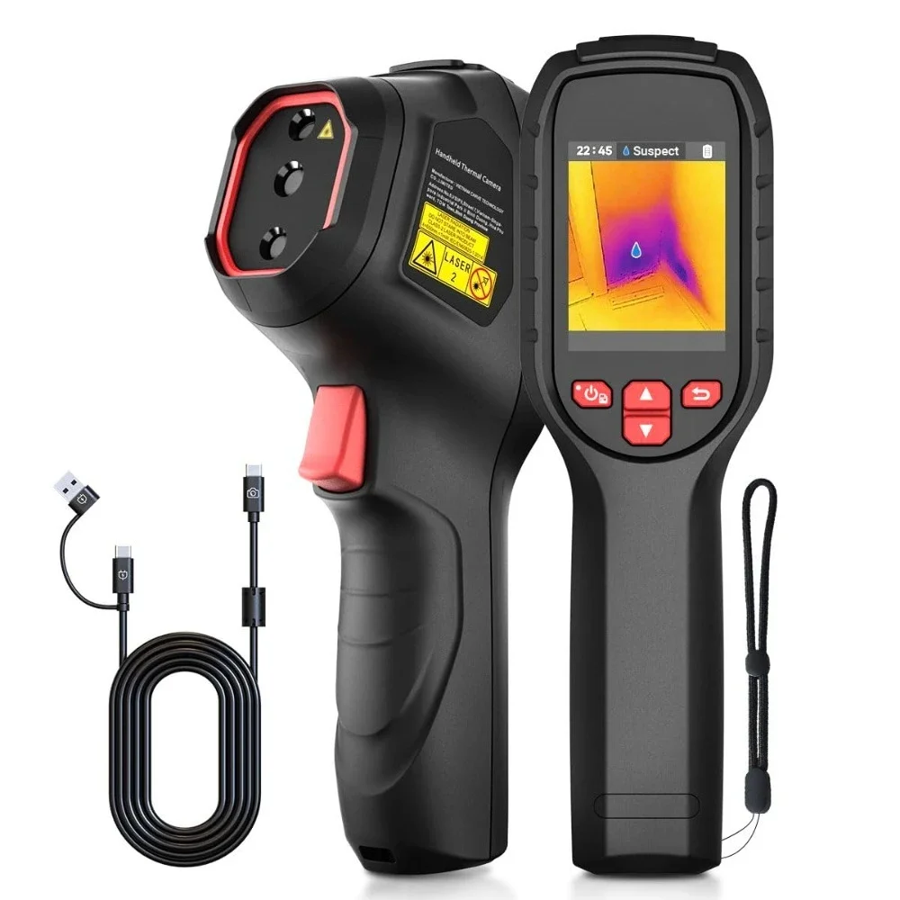 High Resolution 240x240 Thermal Imaging Camera with Visual Camera and Laser Pointer 25Hz IP54 Infrared CD Racks