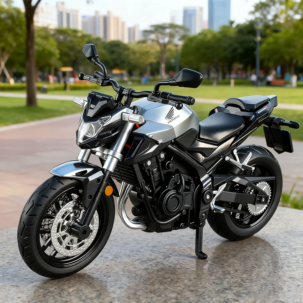 

1:12 Honda CB400F CFMOTO 450SR модель мотоцикла из сплава, литая под давлением автомобильные игрушки, амортизирующий звук, свет, мотоцикл, подарок для друга