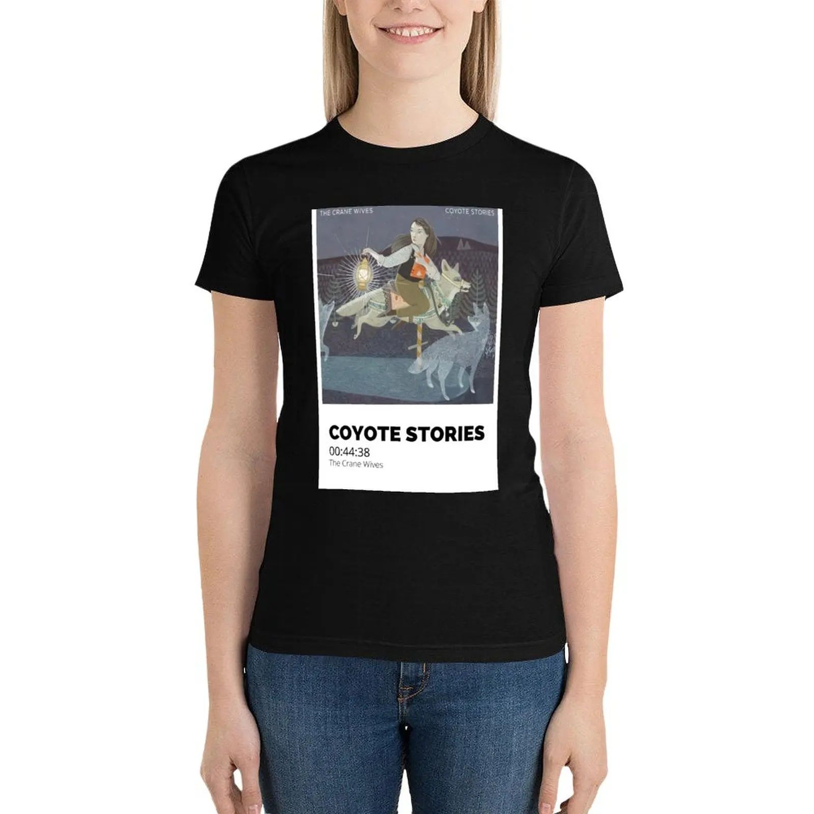 coyote stories album pantone swatch T-Shirt sports fans customs Aesthetic clothing tops Women