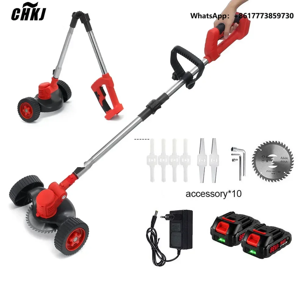 

CHKJ 2500W Multifunctional Foldable Electric Lawn Mower 20000RPM Cordless Home Grass Trimmer Garden Tools For Makita 18V