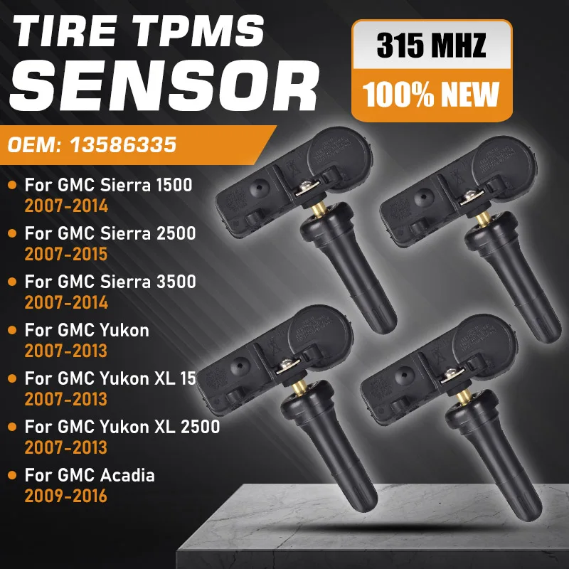 

Автомобильный датчик TPMS для GMC Sierra GMC Yukon 2007 2008 2009 2010 2011 2012-2014 GMC Acadia 2009-2016 Датчик контроля давления в шинах