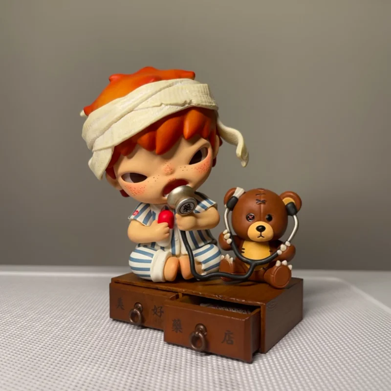 POP MART Hirono WELLPHARMACY Series Blind Box Anime Figure Guess Bag Ornament Figurines Dolls Model Gift
