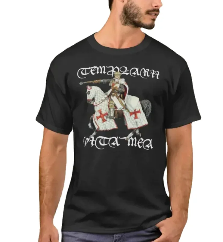 

Medieval Crusaders The Great Master of The Templar T-Shirt. Summer Cotton Short Sleeve O-Neck Mens T Shirt New S-3XL
