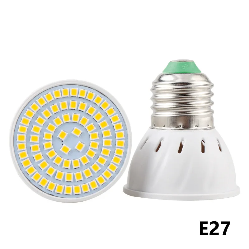 Lampadina a LED 48/60/80 220V bianco caldo/bianco 2835 faretti coltiva la luce della pianta 4W 6W 8W per E27 E14 luce a risparmio energetico