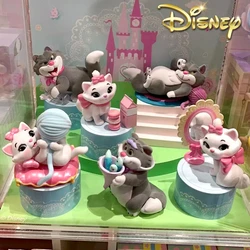 Disney Lucifer Marie Cat Figure Fluffy Cat Ver Figurine Anime Flocking Model Collection Pvc Statue Doll Toys Gifts