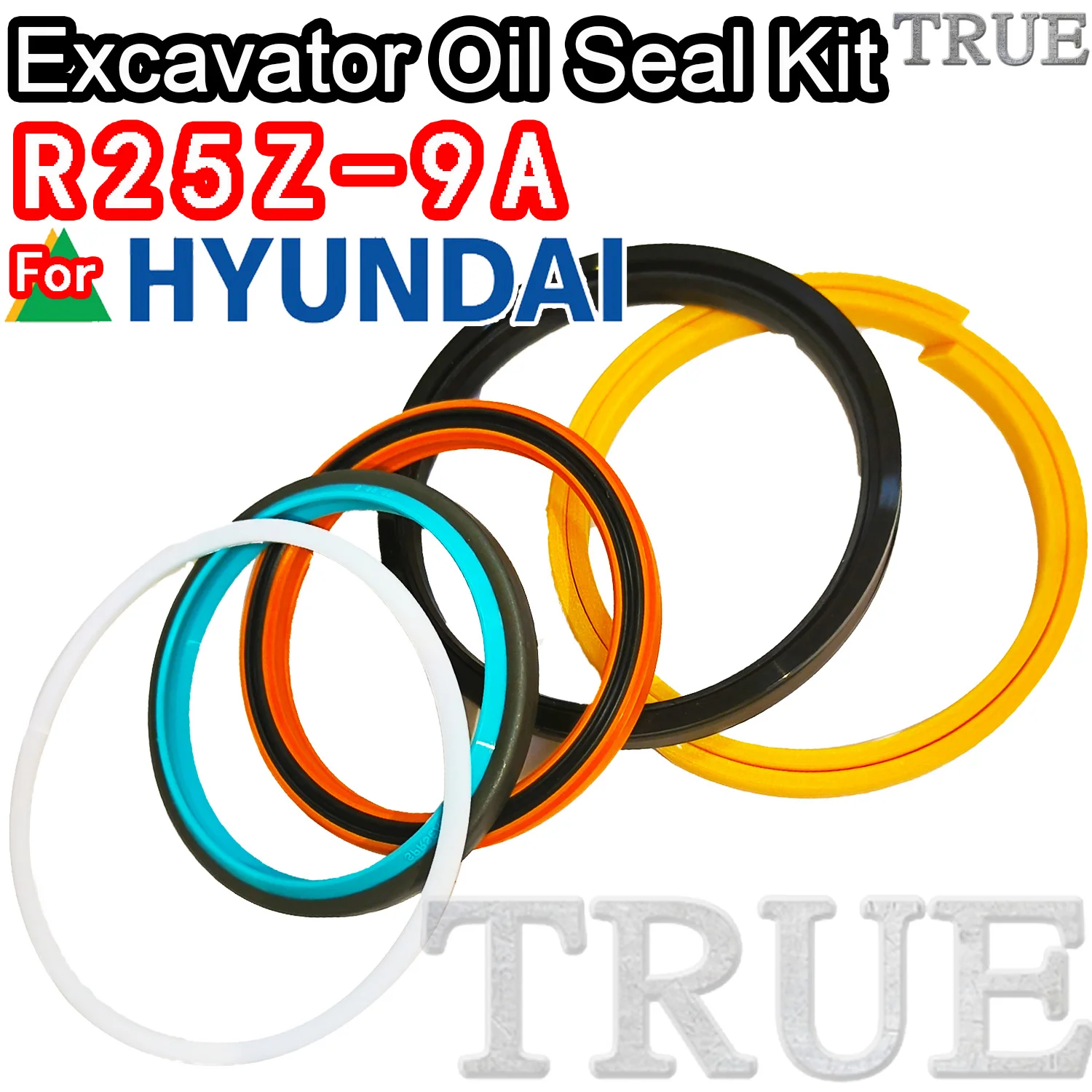 For R25Z-9A Hyundai Oil Seal Excavator Repair Kit R25Z 9A MOTOR Piston Rod Shaft Replacement Dust Bushing FKM High Quality Blade