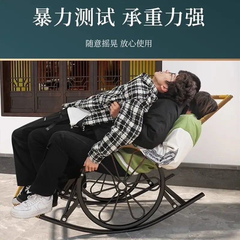 Balcone, casa, poltrona reclinabile, tempo libero, pigro, pausa pranzo, soggiorno, anziani