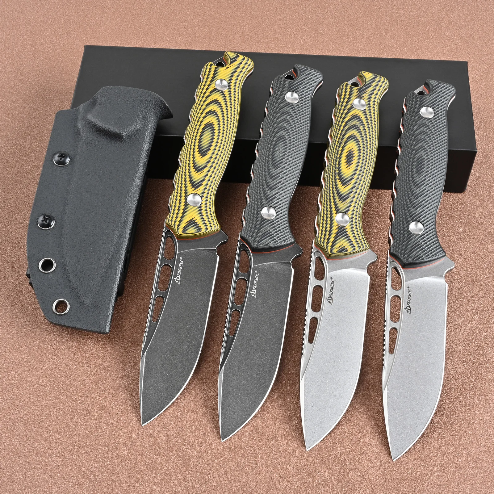 

DC53 Steel Outdoor Self Defense Fixed Blade Knife Camping Survival Hunting Knives Tactical Utility EDC Hand Tool