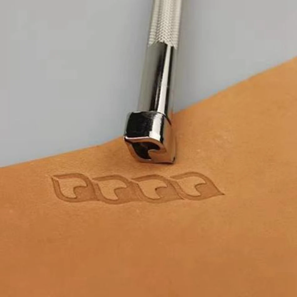 

Leathercraft hardware tools, precision steel engraving and embossing tools, heart-shaped decorative geometric patterns.