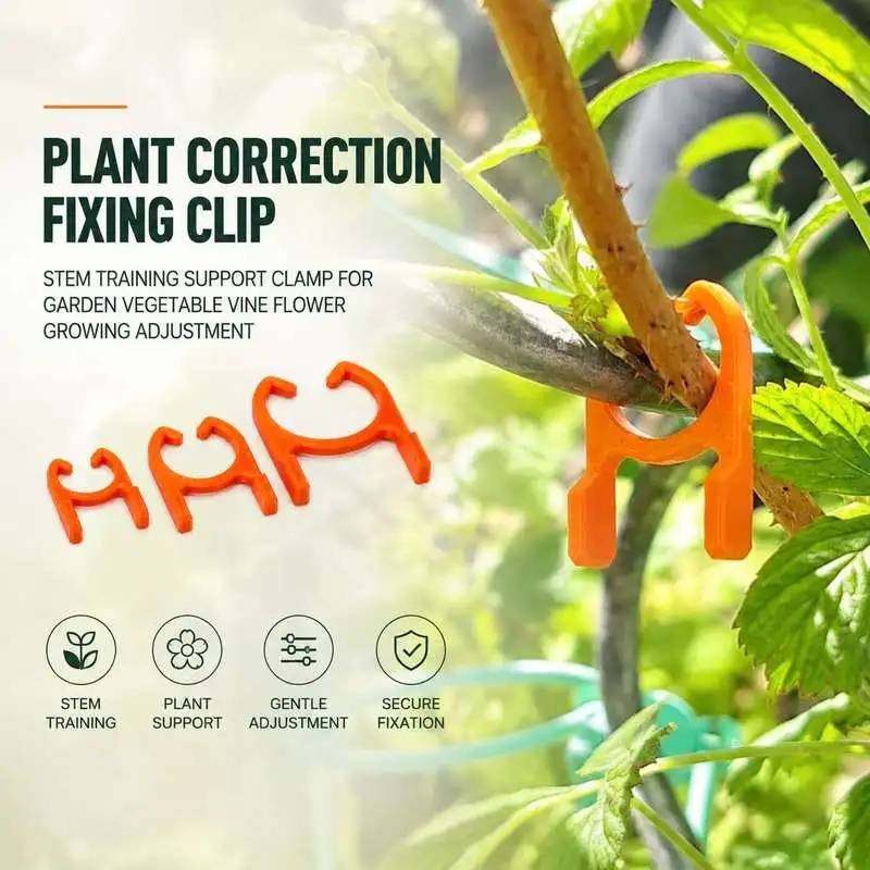 Plant Correction Fixing Clip Stem Training Support Clamp For Garden Vegetable Vine Flower Growing Adjustment