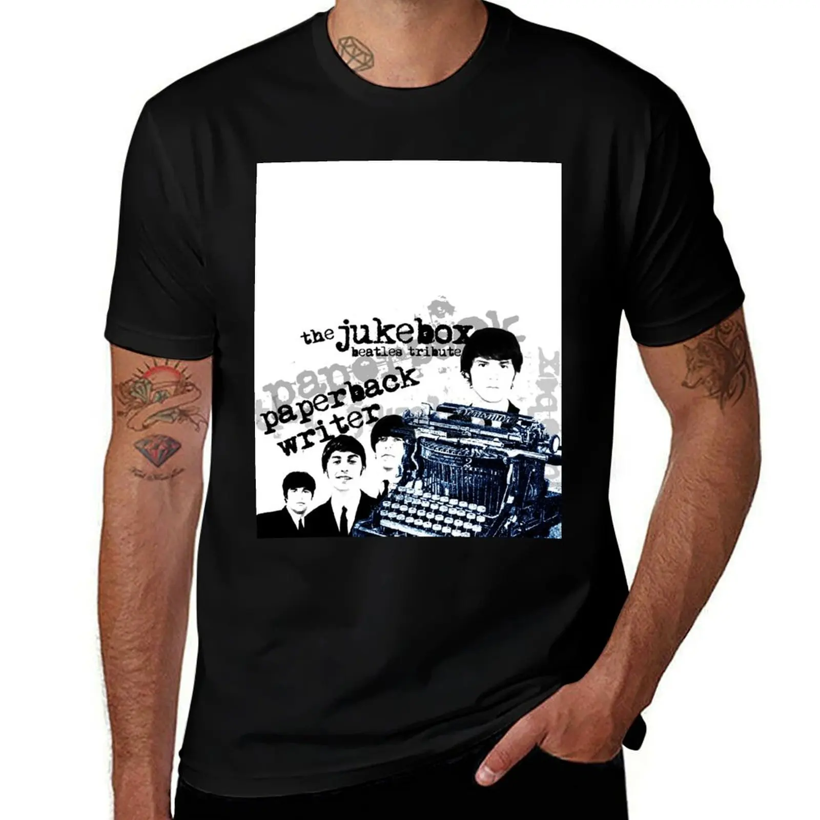 

man T-Shirt t graphic Writer t shirts funny Back Paper for mens shirts cotton Jukebox