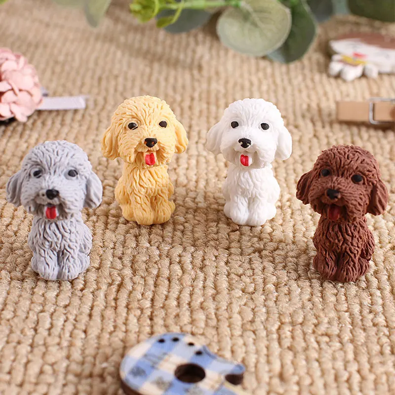 

100Pcs Cut Cartoon Animal Dog Shape Eraser Pencil Rubber Erasers School Student Stationery Kids Office Correction Supplie