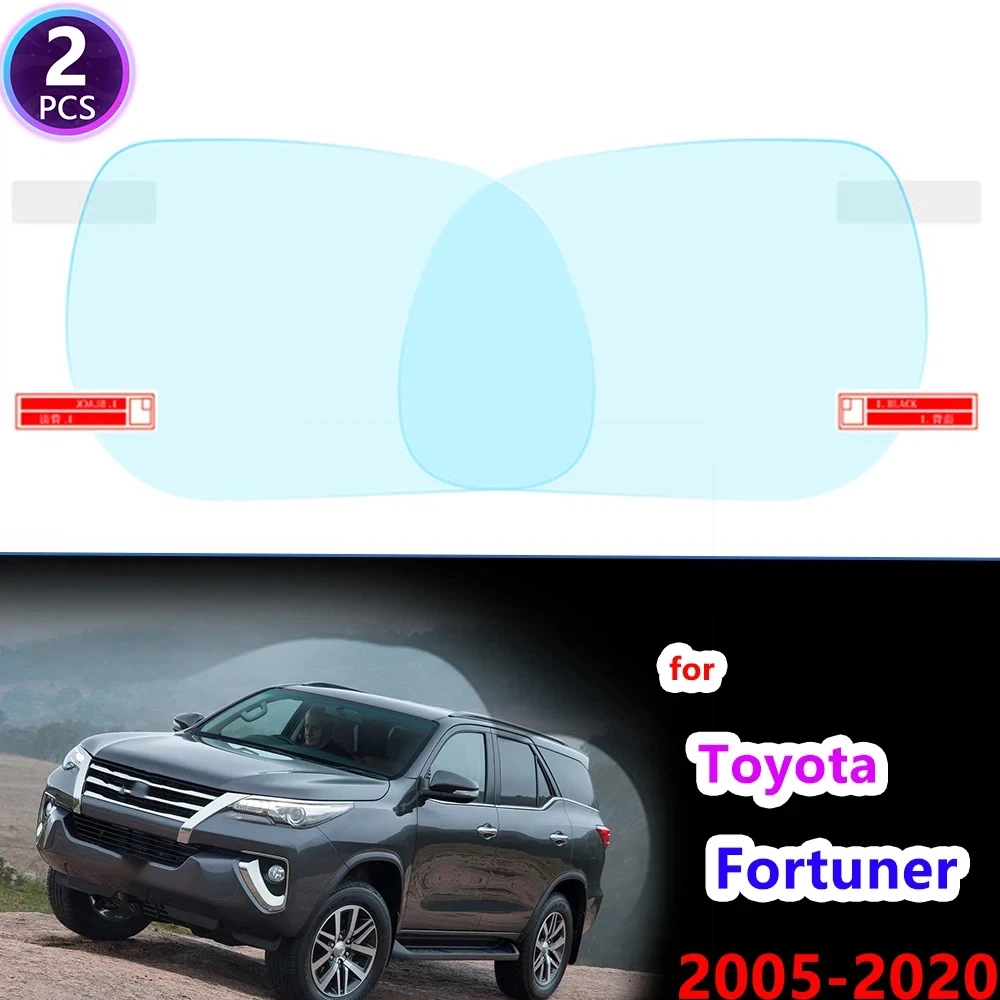 Cubierta completa antiniebla película impermeable espejo retrovisor limpio para Toyota Fortuner 2005 ~ 2020 AN50 AN60 AN150 AN160 Hilux SW4 SR5