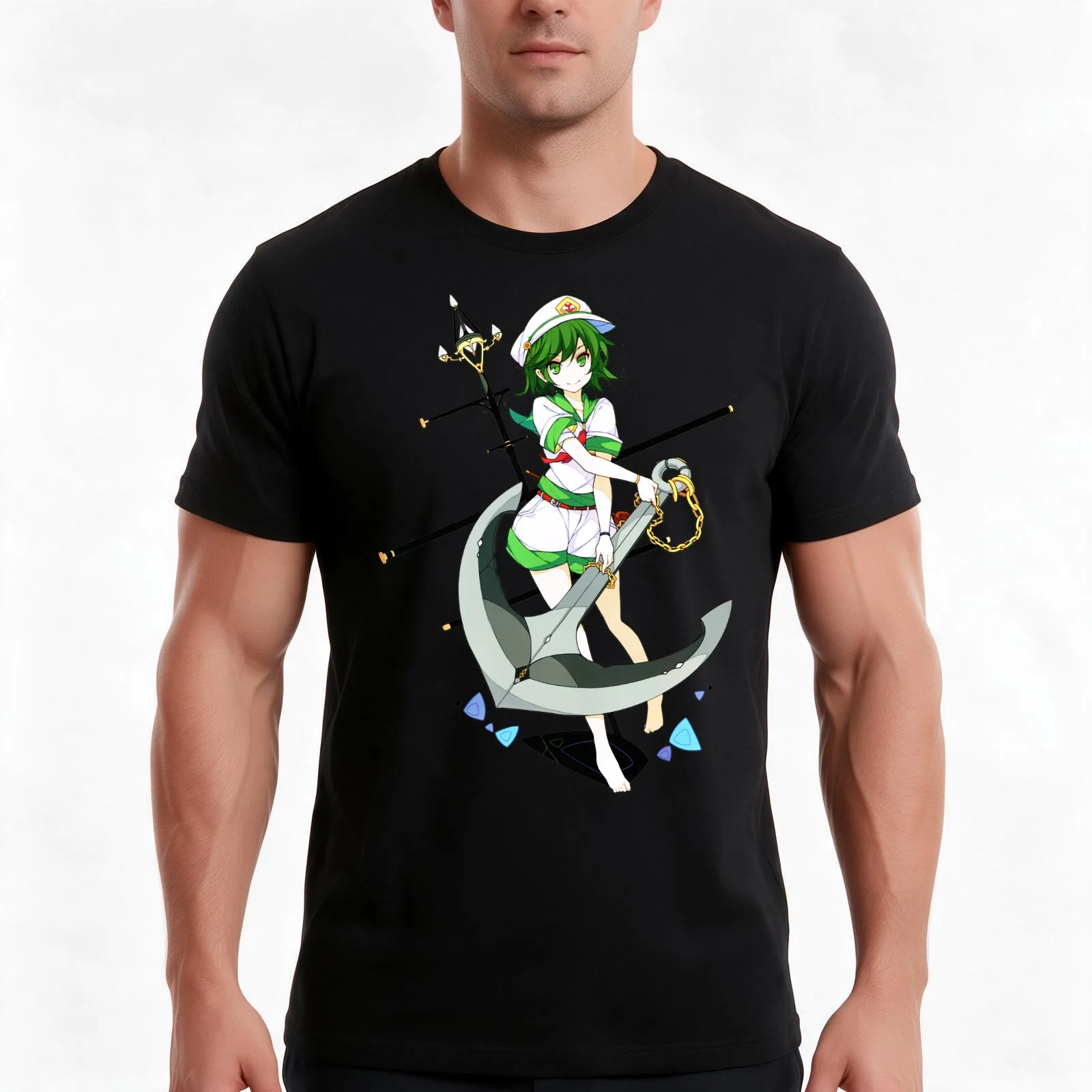 Touhou Project - Minamitsu Murasa T-Shirt Summer Casual Cotton Tee Oversized Streetwear Tops Vintage Graphic Print
