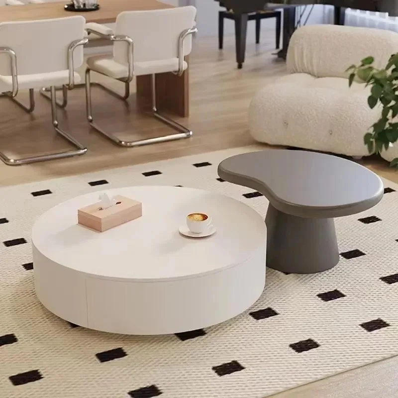 

Relaxing Round Coffee Tables Luxury Design Glam Simple Cheap Cute Side Table Decoration Modern Mesa Auxiliar Home Decoration