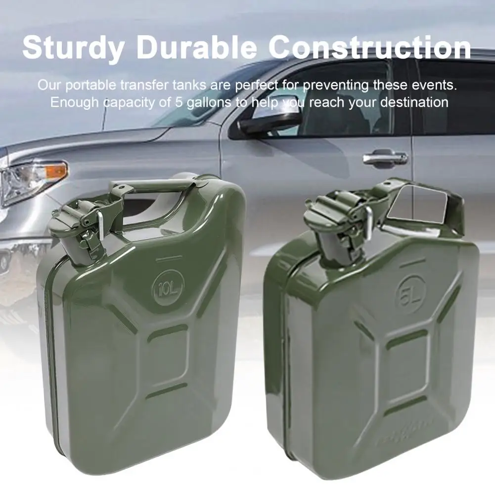 5-gallon Transfer Tank Portable Storage Transfer Container with Flexible Spout System Petrol Cans Leakproof Oil Transfer Tank