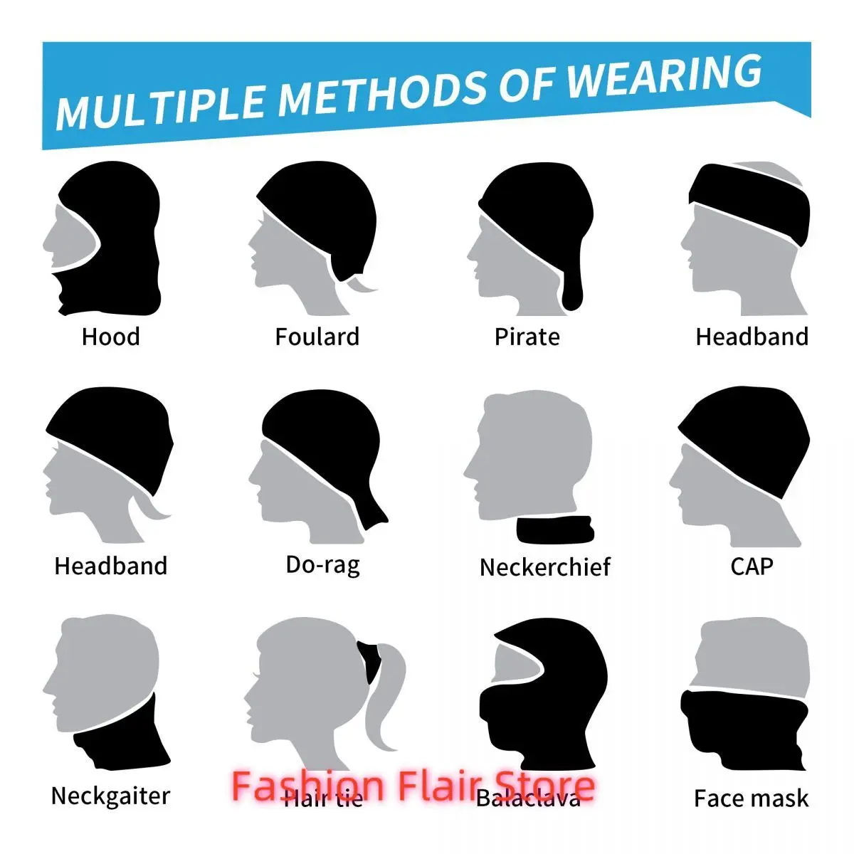 Tentacles Bandana Copricollo Sciarpa per il viso stampata Passamontagna caldo per uomo donna adulto traspirante