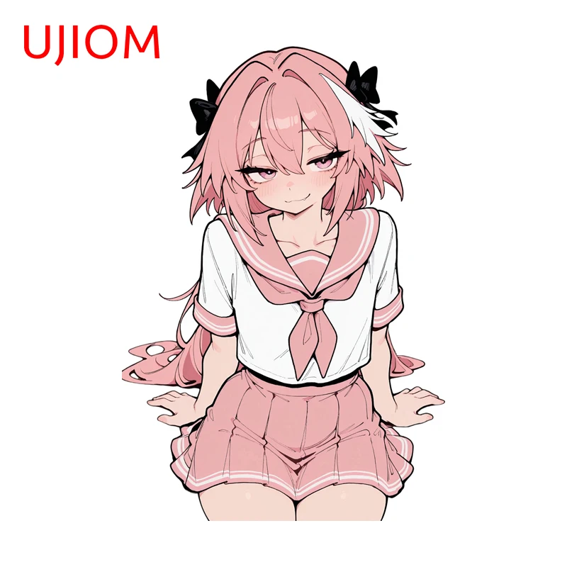 Наклейки UJIOM Astolfo Anime Sticker Kawaii Femboy Fanart для ноутбуков, водонепроницаемые, устойчивые к царапинам, для украшения кухонных шкафов, DIY