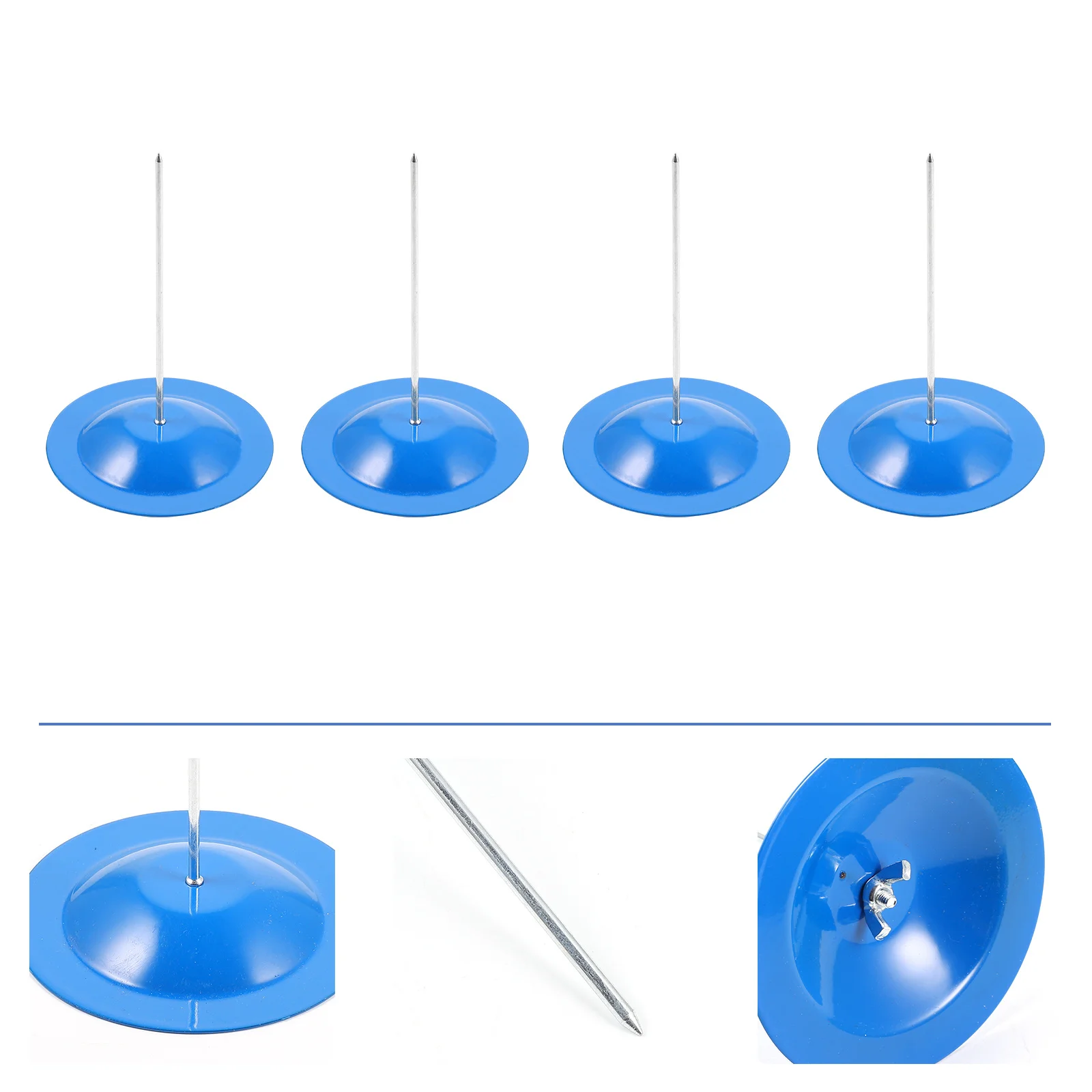 4Pcs Single Spindle Bill Holder Heavy Base Stainless Steel Spike Stick for Restaurant Office Kitchen Use Check Spindle Holder