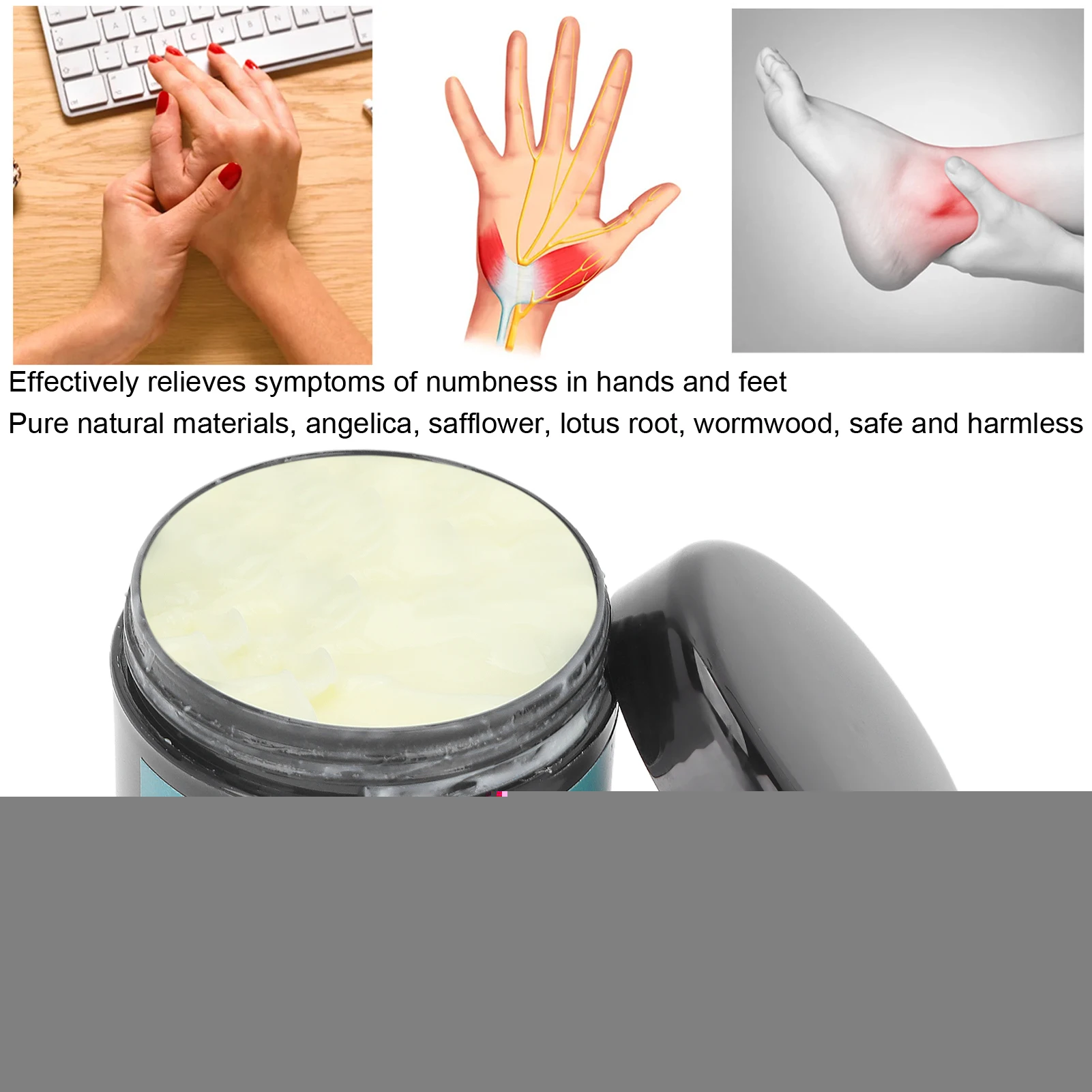 Arthritis Cream Hands Feet Numbness Cream 30g Natural Materials Relieve Numbness Health Cream for Leg Foot Arm