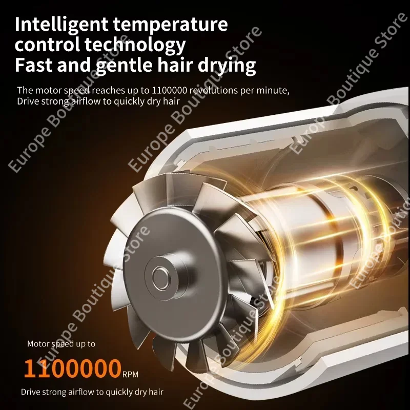 سوبر مجفف الشعر صالون الشعر الكهربائية الرياح تهب بلا أوراق مجفف سريع الأيونات السالبة عالية السرعة مجفف الشعر آلة تصفيف الشعر #3