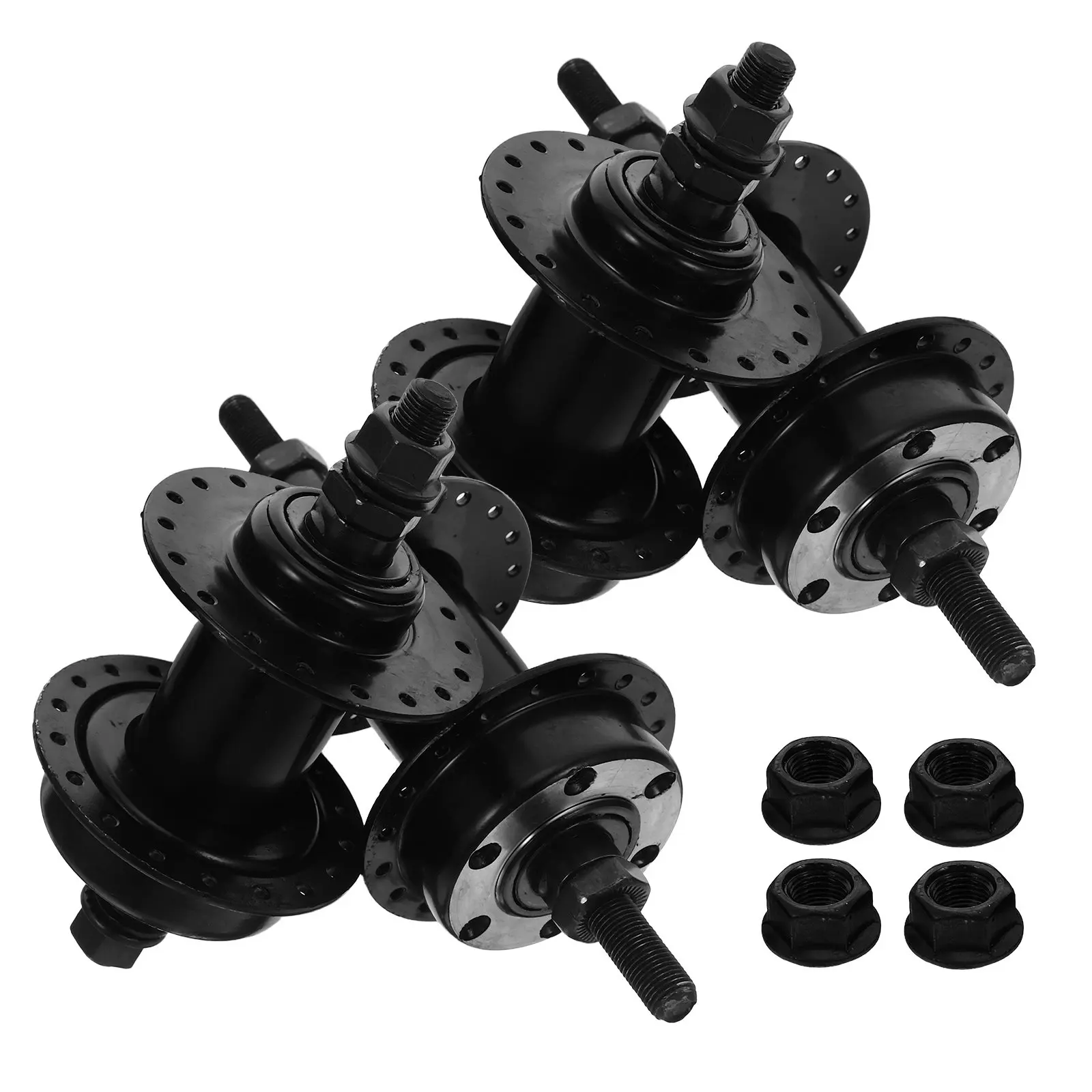 

2Pairs Bicycle Hub 36 Hole Metal Disc Brake Hub Replacement Front and Rear Hollow Shaft Quick Release for Road Mountain Bike
