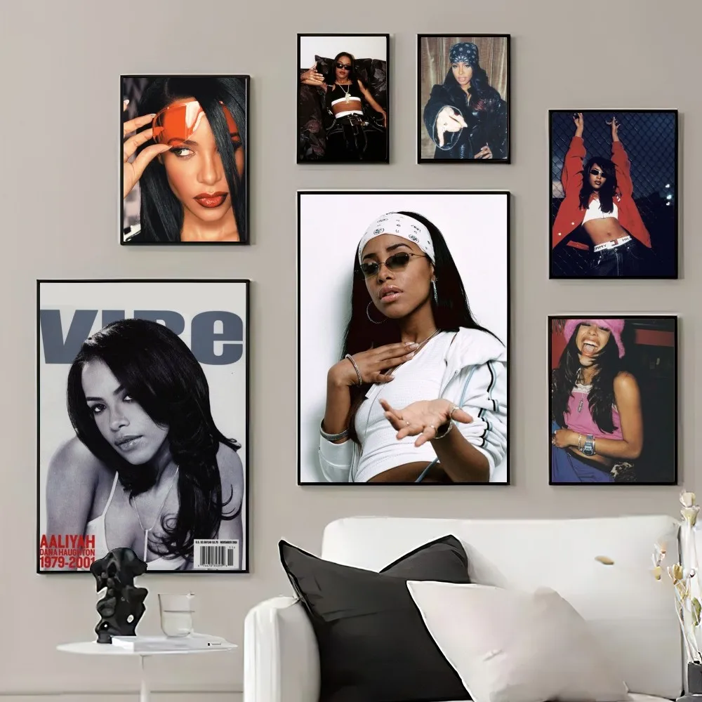 Singer A-Aaliyahs Poster Prints Wall Pictures Living Room Home Decoration