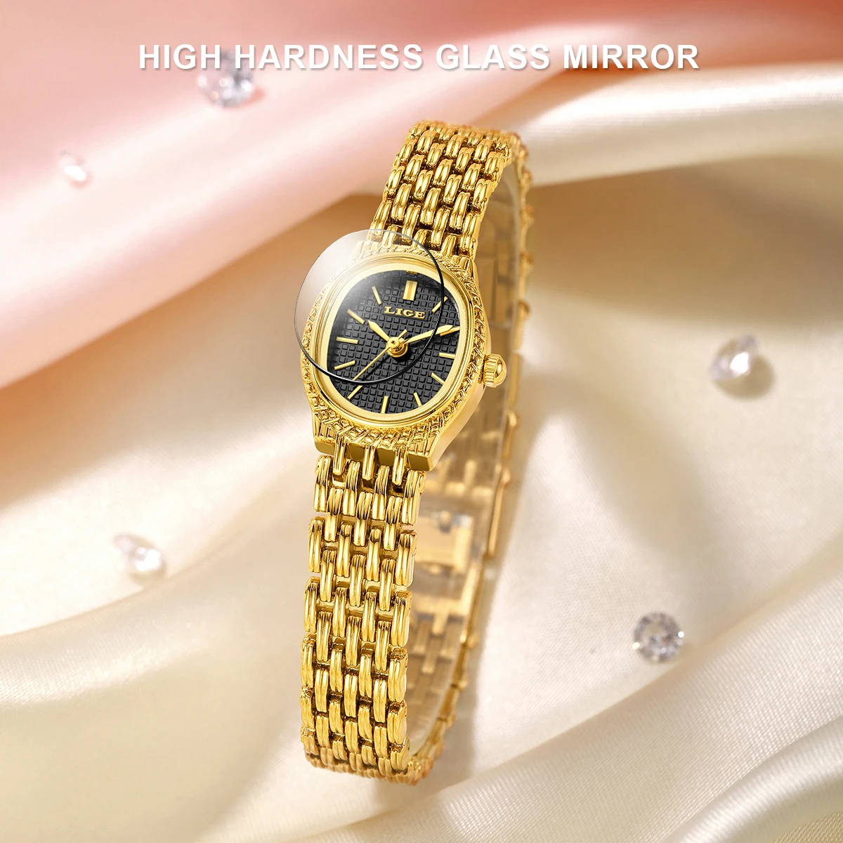 LIGE 2026 Elegant Quartz Woman Watch Classic Fashion Luxury Simple Dial Waterproof Ladies Bracelet Women's Wristwatch Clock Gift