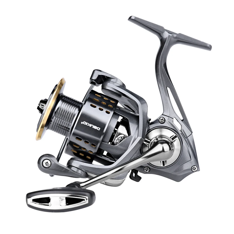 Fish Spinning Reel All Metal Knob Drag Feeder Multiplier Coil Moulinet Ultralight Fishing Carp Tackle Speed Wheel Equipment Sea