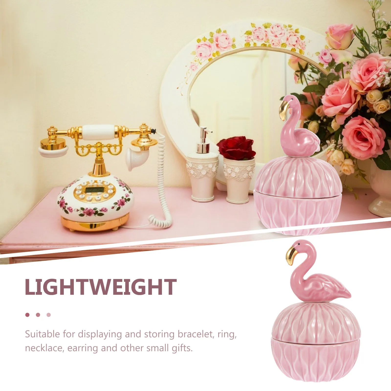 

2Pcs Ceramic Jewelry Holder Exquisite Cartoon for Small Gifts Necklace Earring Storage Festival Present Desktop