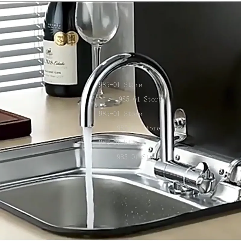 

Раковина для автофургона, кухонная раковина, складная откидная квадратная раковина из нержавеющей стали с одним слотом