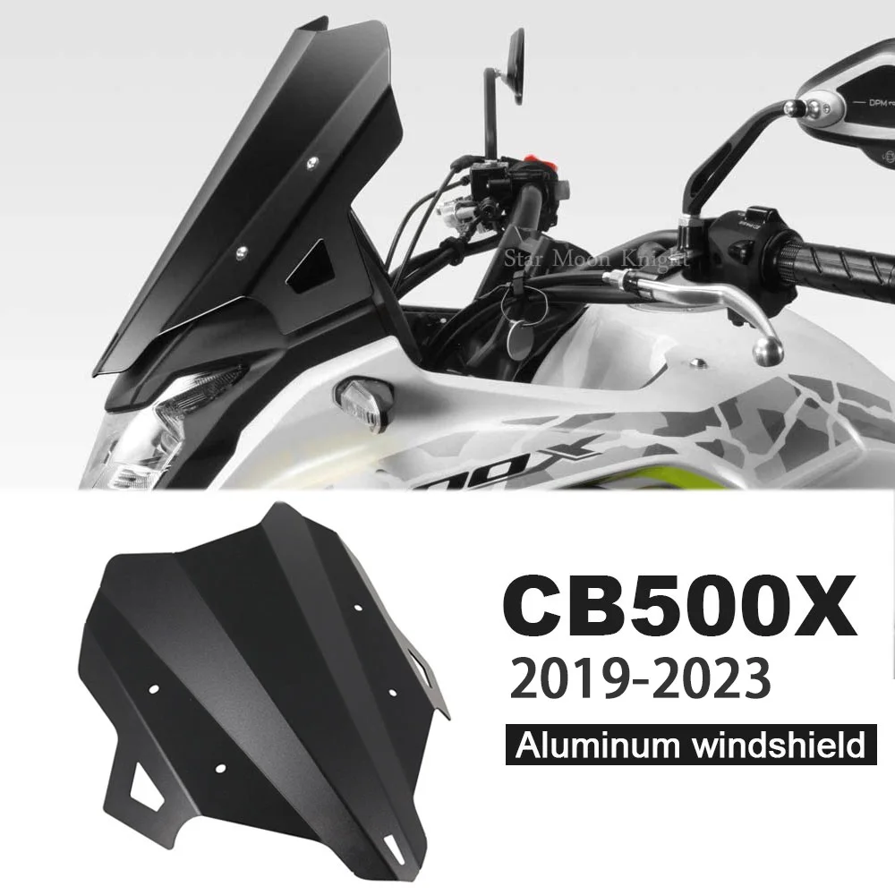 For Honda CB500X CB 500 X CB500 2019-2023 Motorcycle Accessories Aluminum Windscreen Windshield Protector Wind Deflectors