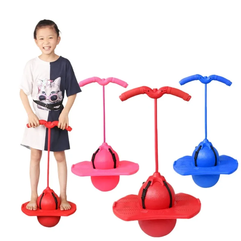 

PJumping Ball Exercise Balance Help Grow Tall Fitness Exercise Elastic Ball Outdoor Fun Coordination Bouncing Equipment