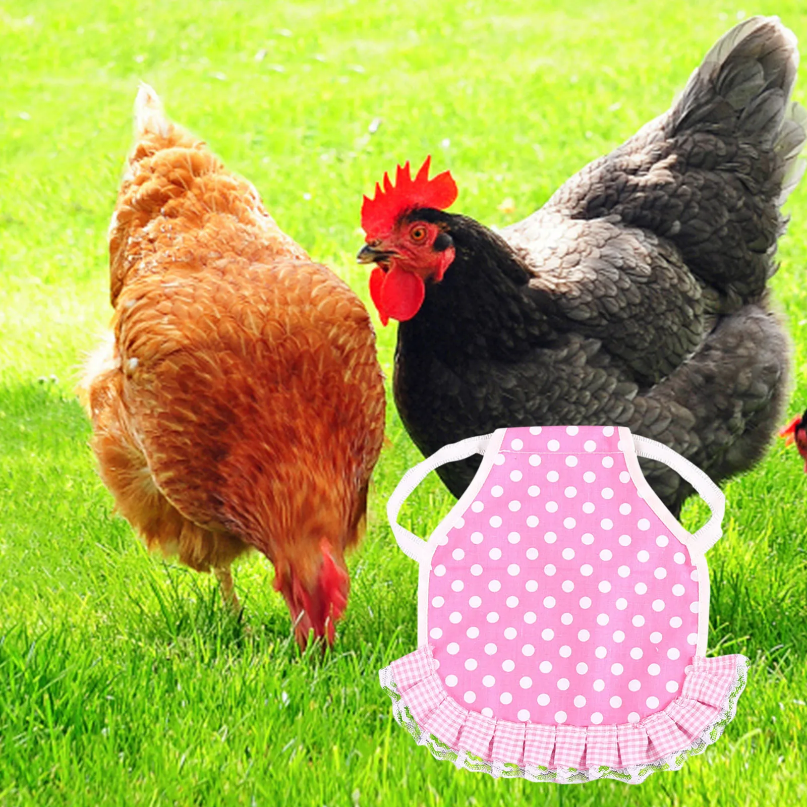 1PC Hen Apron Elastic Chicken Saddle Feather Protector Adjustable Pet Clothes Birds Chicken Dress Poultry Apron for Cold Weather