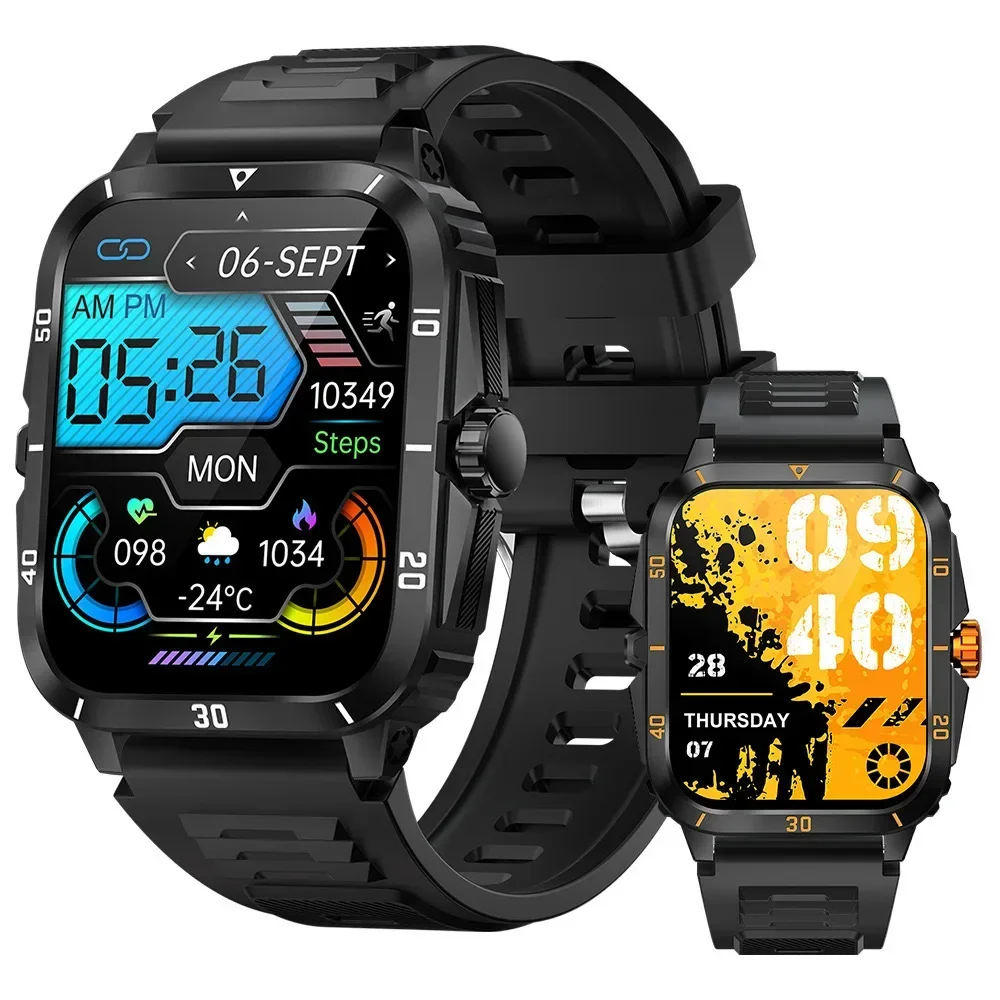 

New KT71 smartwatch bracelet Bluetooth call heart rate blood oxygen blood pressure multi-exercise message reminder DaFit