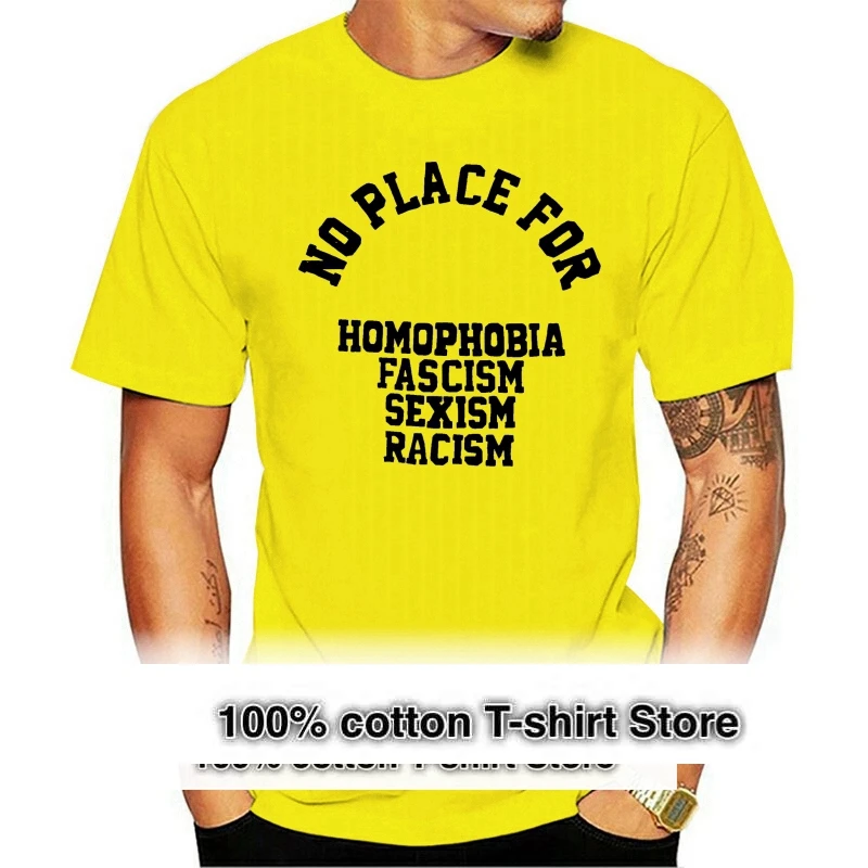 

No Place Pour Homophobie Harajuku Streetwear Shirt Mene Sexisme Racisme Haine T Shirt Amour Zoella