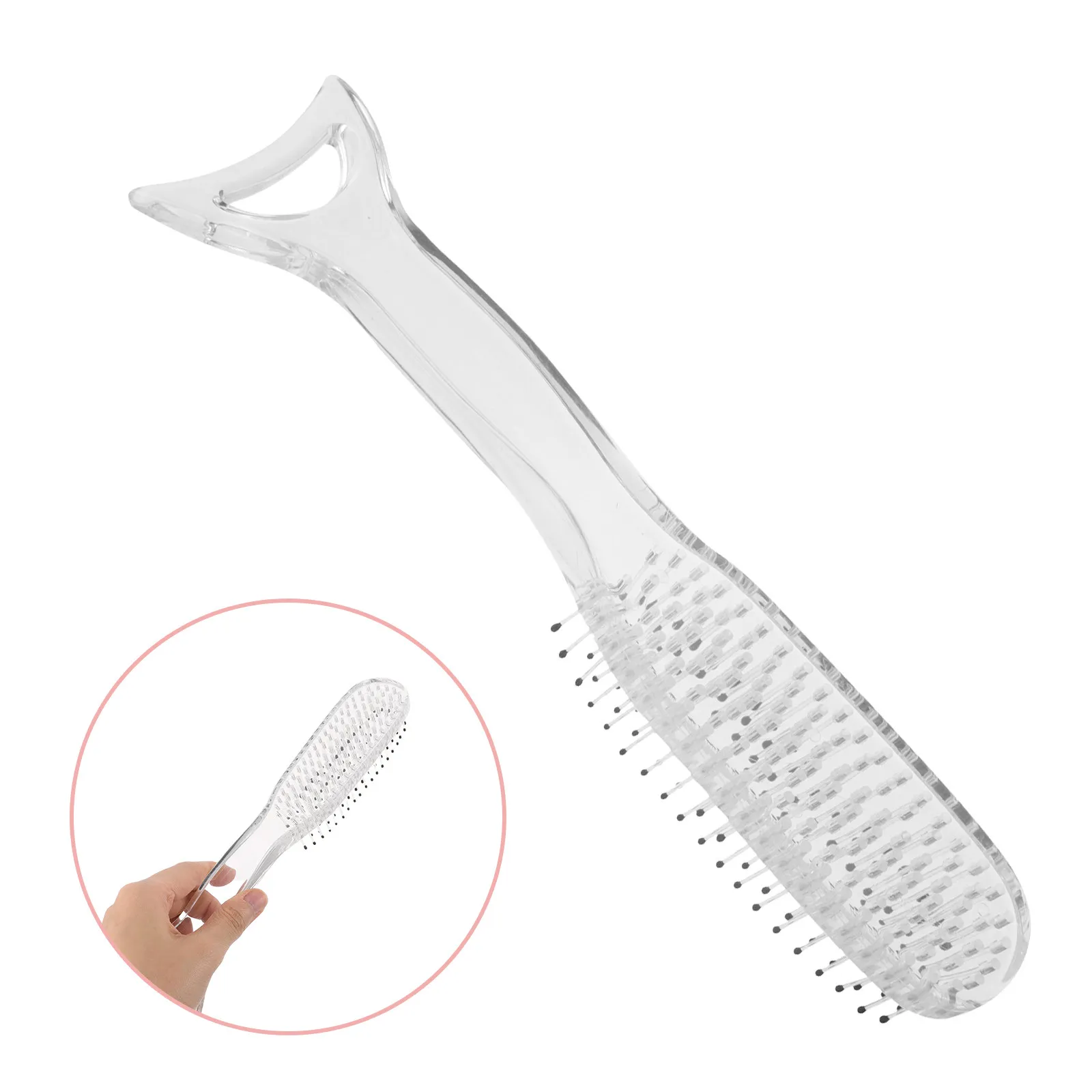 

Расческа для волос «Русалка» с нейлоновыми щетинками, антистатическая, для распутывания волос, массажная, для кожи головы, скребок, инструмент для укладки, для женщин и девушек