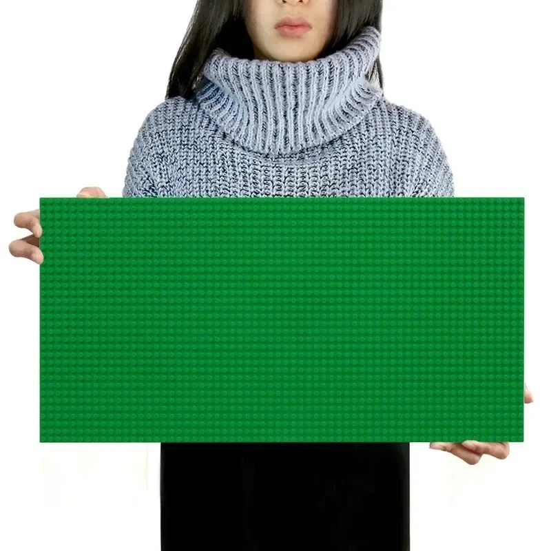 1 stuk 32x64 gaten enkellaags klassieke blokkenbasisplaat, DIY montage blokkenwand compatibel met merk speelgoed Kerst verjaardag cadeau