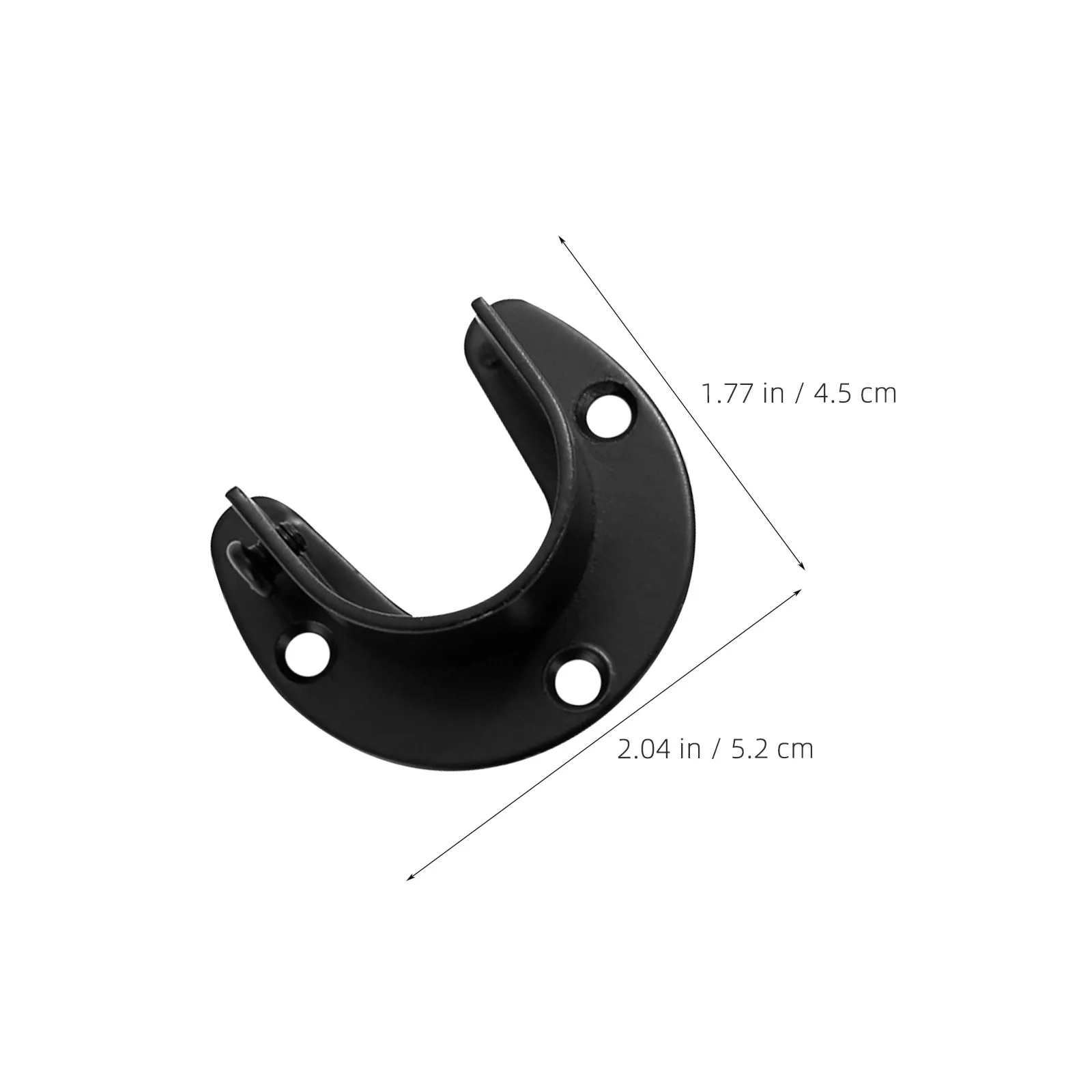 Closet Rod Brackets 2 Pack Wall Mount Shower Curtain Rod Holders for Bathroom Wardrobe Laundry Room