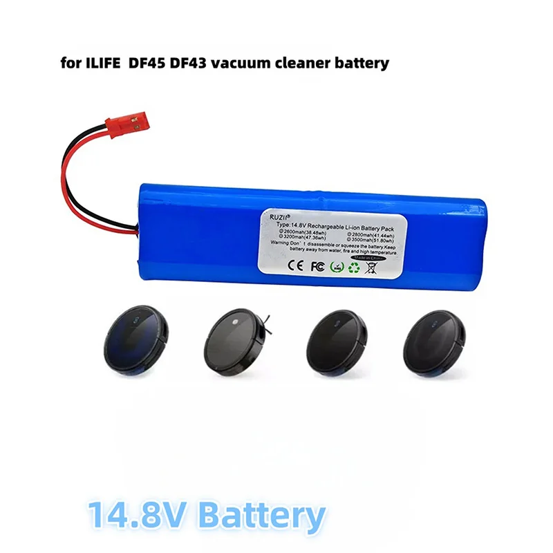 

14.8 V 3500mAh Lithium Battery for Ecovacs Deebot DF45 DF43 ILIFE V5 V5s V50 V3 plus v3s pro Robot Vacuum Cleaner battery