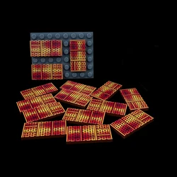 MOC 10PCS 87079 Printed Copper Rust Screen Building Blocks Kit Floor Board Bricks Particle Toy Children Kid Birthday Xmas Gifts