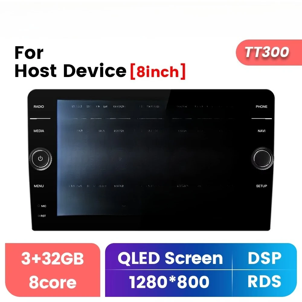 Wholesale 8 Inch Android System Universal Car Radio with Knob Button 8 Core Ips Dsp Audio