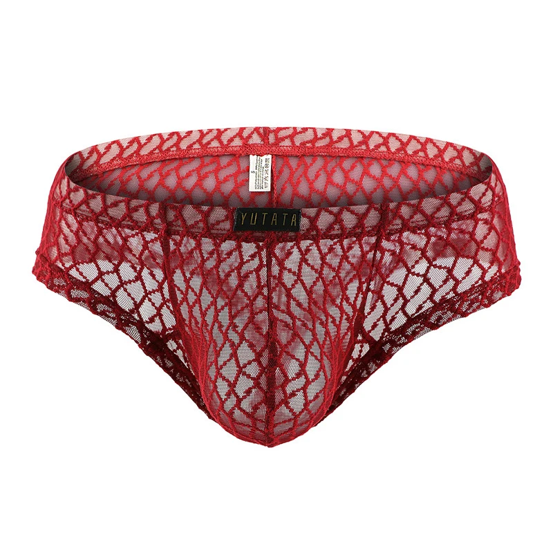 Men Boxers Super Soft and Comfortable Underwear Mesh Sheer Transparent Low Rise Men's Boxer Shorts Sexy Exotic Underwear 5
