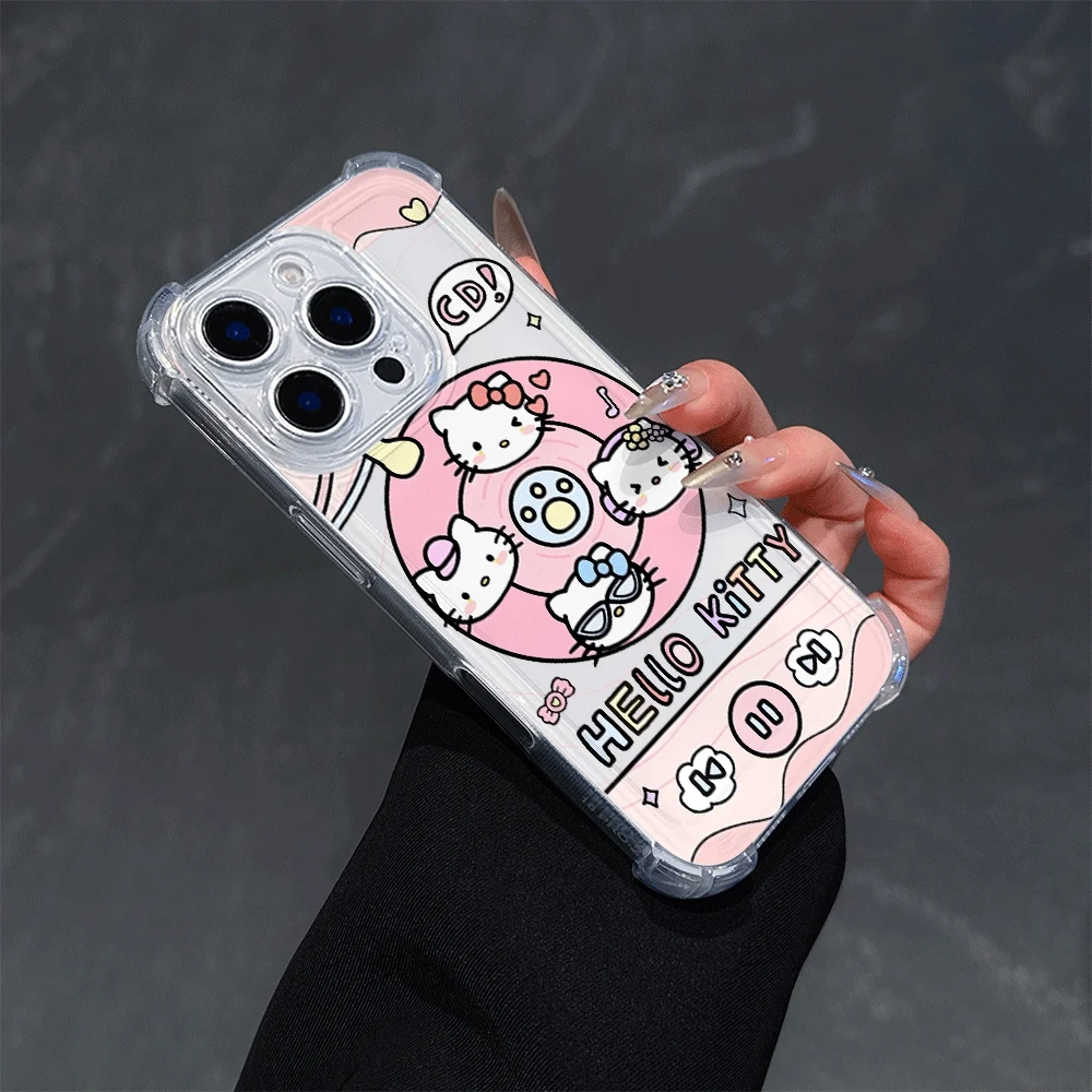 

Чехлы для телефонов Hellokitty для IPhone 14, IPhone 16/15/14/13/12/11/x/xs/xs Max, чехлы для мобильных телефонов для девочек Hello Kitty Cat