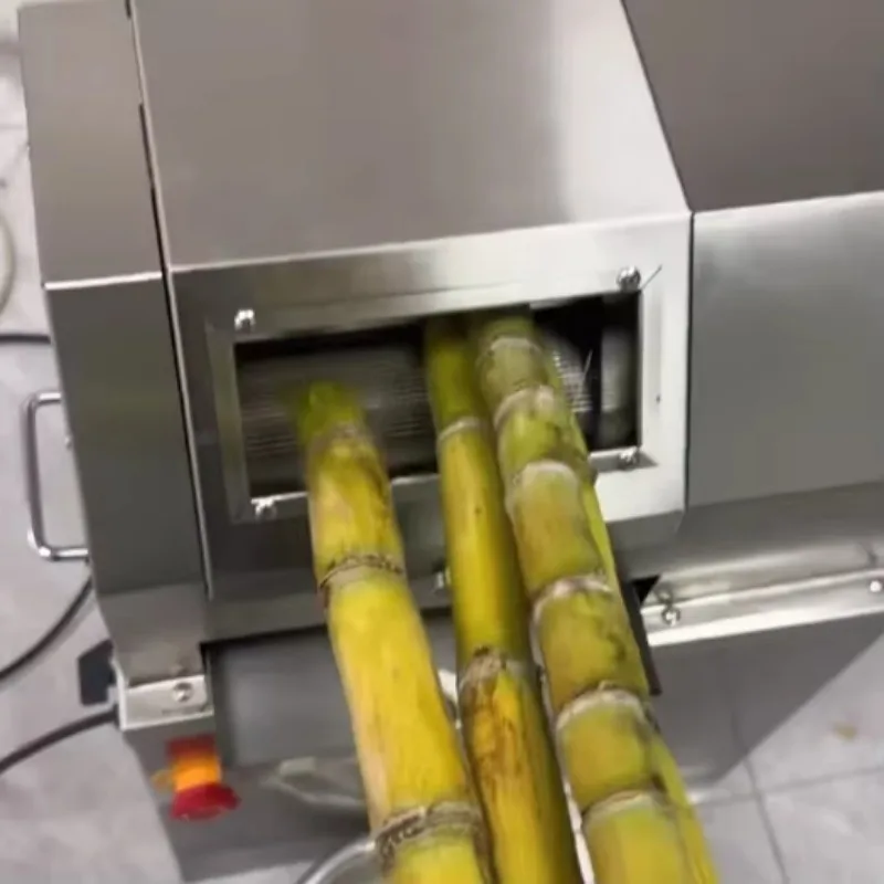 

High Yield Commercial Sugarcane Juicer Machine With Wide Rectangular Inlet Multi-Stick Feeding Sugarcane Juice Extractor