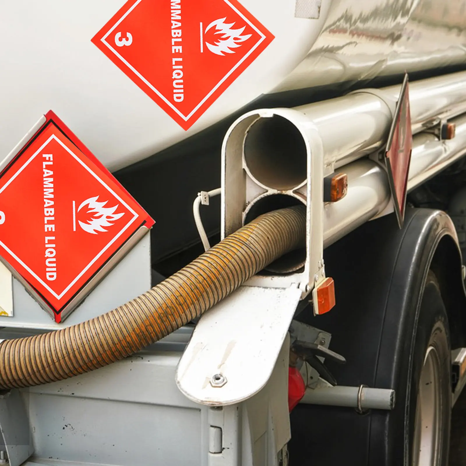 

20Pcs Liquid Shipping Labels Bright Warning Stickers Strong Adhesion Liquid Caution Signs for Air Sea