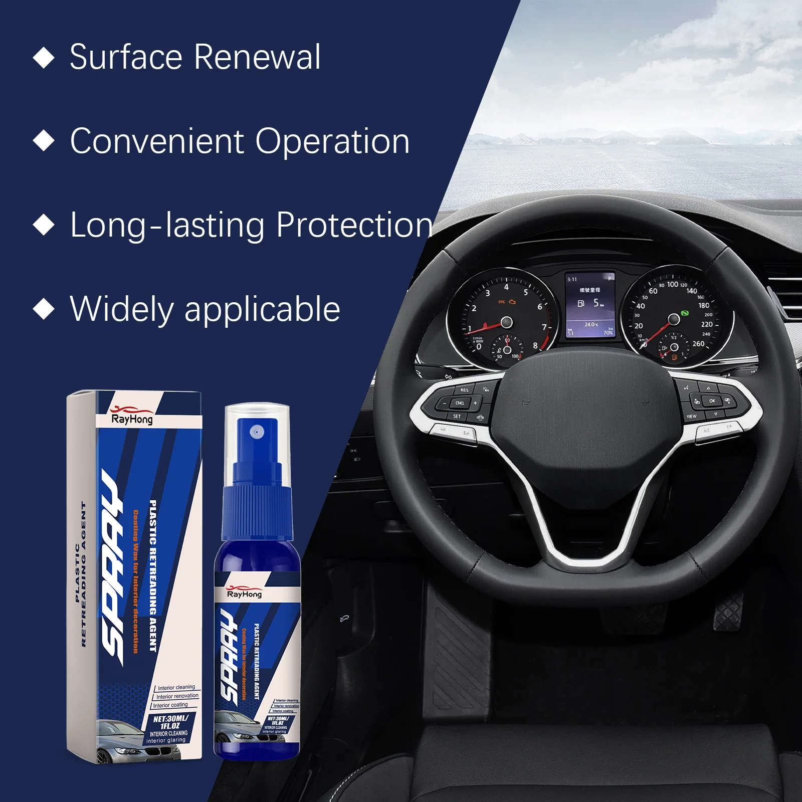 Plastic Restore Revitalizer Plastic Renovator Longlasting Coating For Car Rubbers Refurbish Clean Gloss Black Shiny image 2