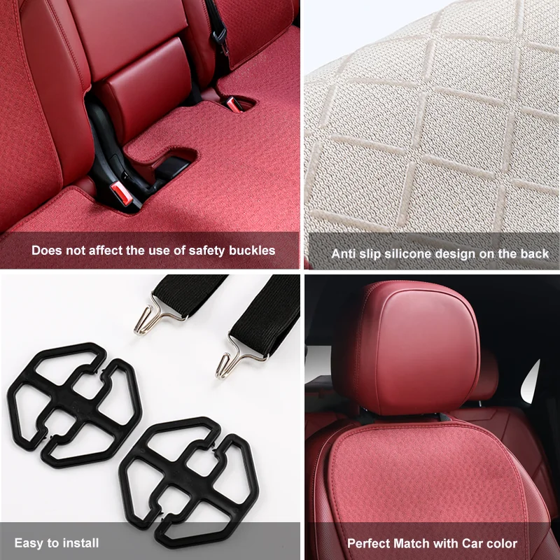 For Porsche Cayenne Macan Car Seat Cover Four Season Ice Silk Car Seat Cushion Breathable Protector Auto Interior Accessories