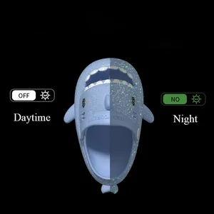 Çocuk terlik, hafif bir köpekbalığı, eva sandalet, flip flop yumuşak taban karikatür sanayi terlik erkek kız-banyo-ayakkabı kaymaz Parlayan 6 büyük parmak arası terlik satışı-no. 2